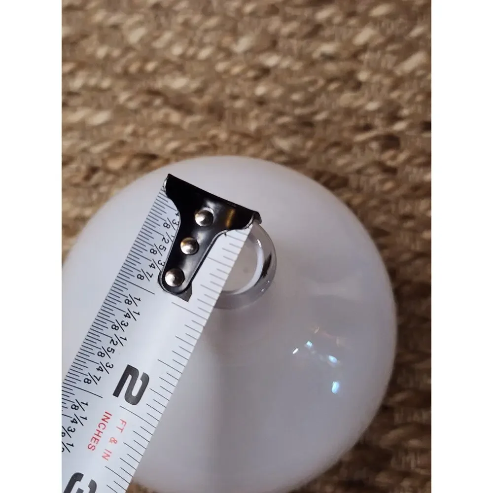 IKEA Glass Salong Vase by Johanna Jellinek Retired White Hand Blown